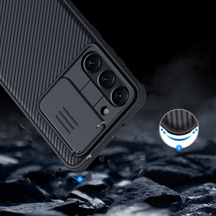 Nillkin CamShield Pro Case for Samsung Galaxy S23+, cover with camera cover, blue