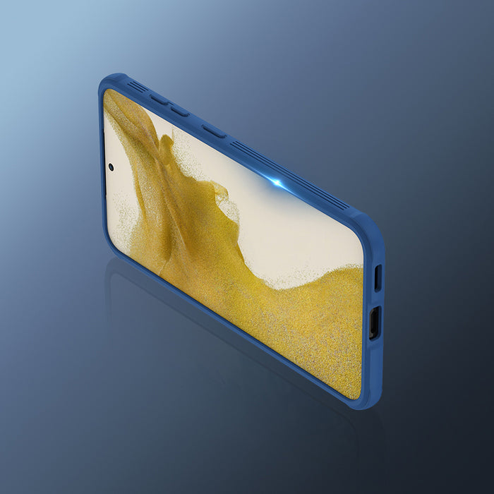 Nillkin CamShield Pro Case for Samsung Galaxy S23+, cover with camera cover, blue