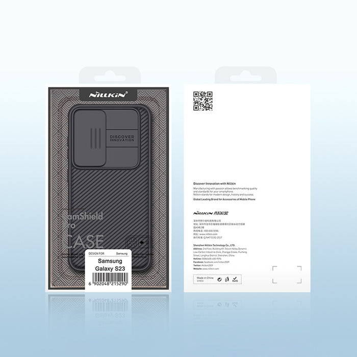 Nillkin CamShield Pro Case for Samsung Galaxy S23+, cover with camera cover, blue