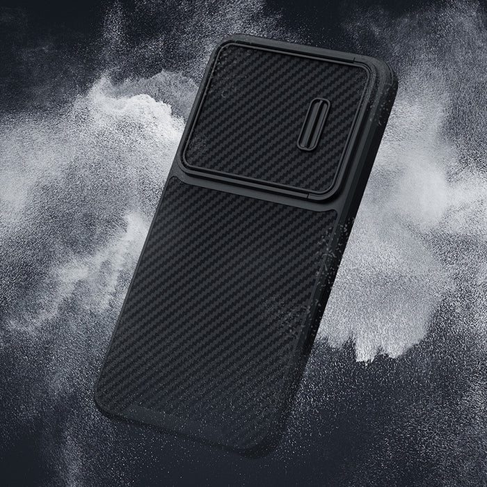 Nillkin Synthetic Fiber S Case for Samsung Galaxy S23, camera cover, black