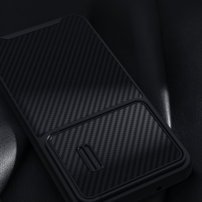 Nillkin Synthetic Fiber S Case for Samsung Galaxy S23, camera cover, black