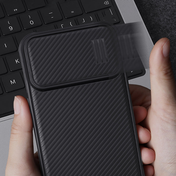 Nillkin CamShield S Case iPhone 14 Pro Max Armored Cover Camera Protector Black