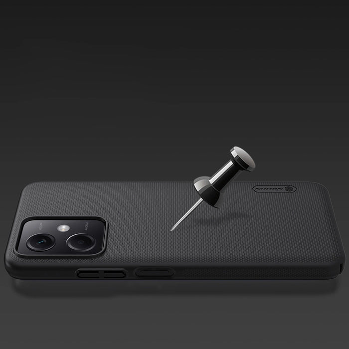 Nillkin Super Frosted Shield Case for Xiaomi Redmi Note 12 5G / Poco X5 5G Phone Cover Black