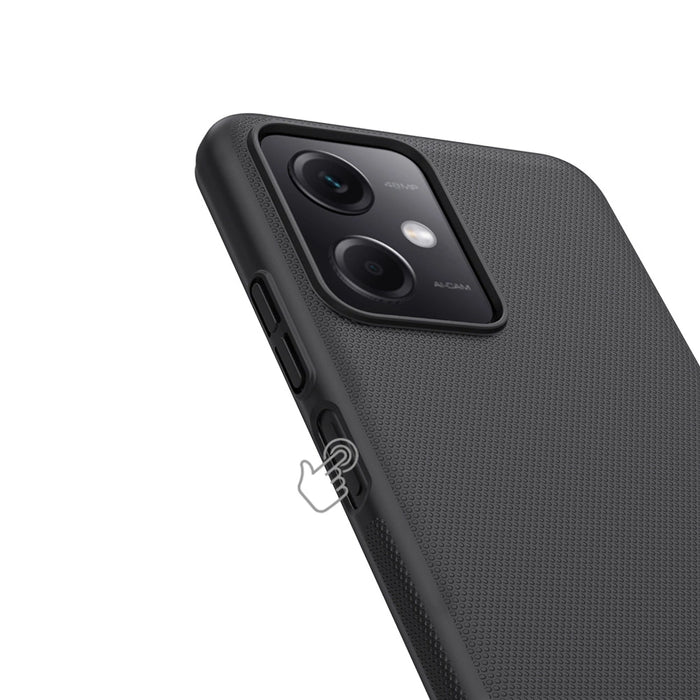 Nillkin Super Frosted Shield Case for Xiaomi Redmi Note 12 5G / Poco X5 5G Phone Cover Black