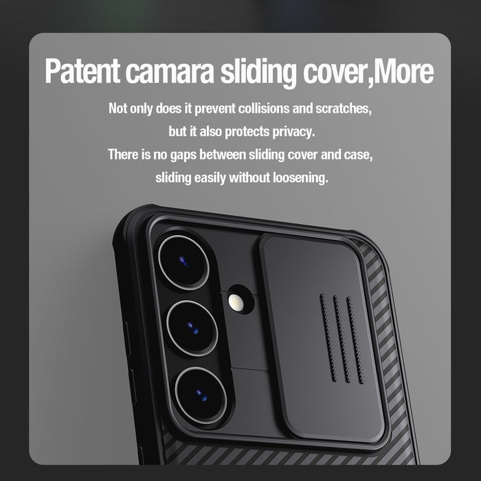 Nillkin CamShield Pro armored case with camera cover for Samsung Galaxy S24+ - green