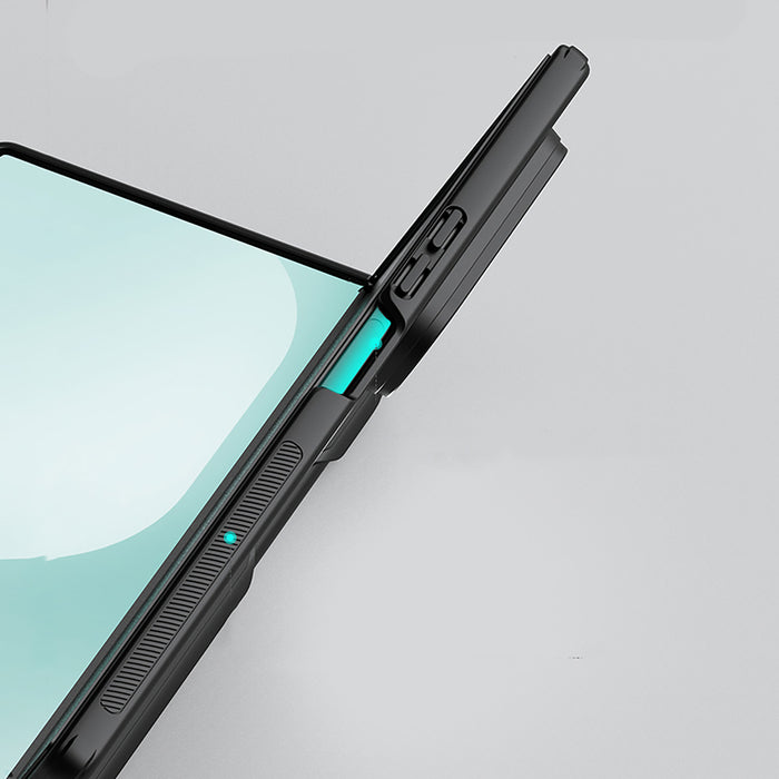 Nillkin Super Frosted Shield Fold Magnetic Case for Samsung Galaxy Z Fold 7, MagSafe Compatible, with S Pen Space - Black