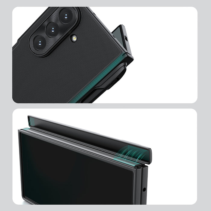 Nillkin Super Frosted Shield Fold Magnetic Case for Samsung Galaxy Z Fold 7 Compatible with MagSafe - Black