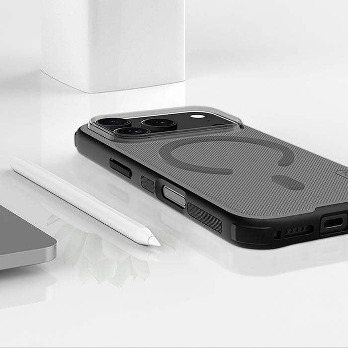 Nillkin Super Frosted Shield Pro MagSafe Compatible Case for iPhone 17 Pro - Transparent Black