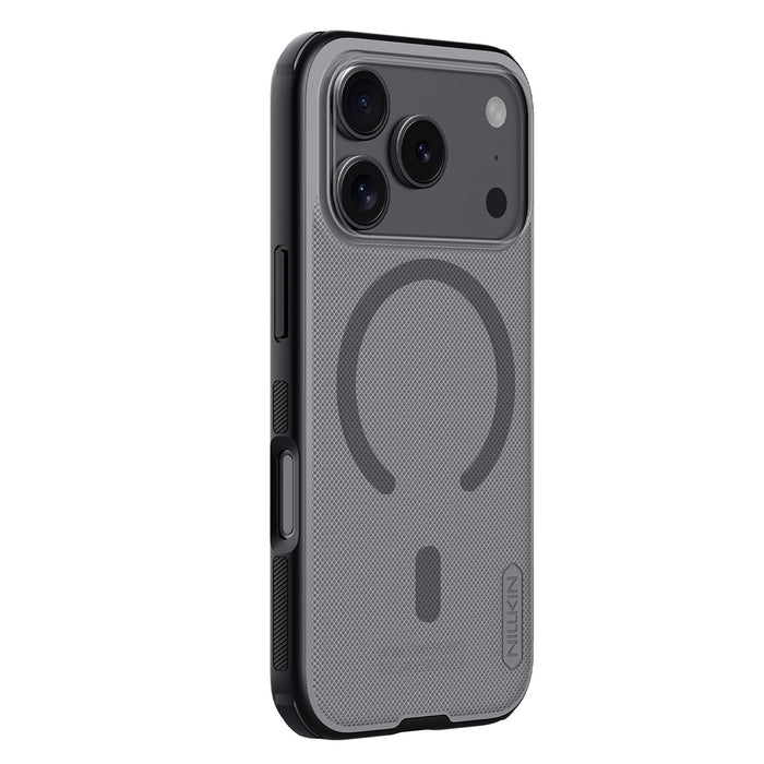 Nillkin Super Frosted Shield Pro MagSafe Compatible Case for iPhone 17 Pro - Transparent Black
