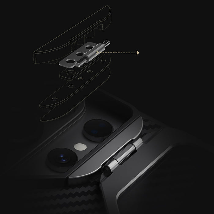 Nillkin CarboProp Magnetic Case with Camera Cover and Stand Compatible with MagSafe for Samsung S26 Ultra - Black