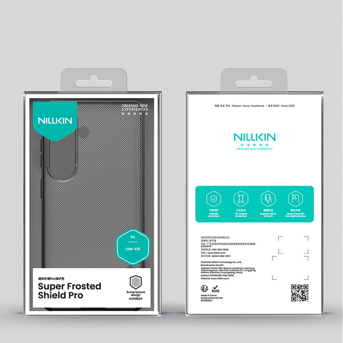 Nillkin Super Frosted Shield Pro Case for Samsung Galaxy S26+ - Translucent Black
