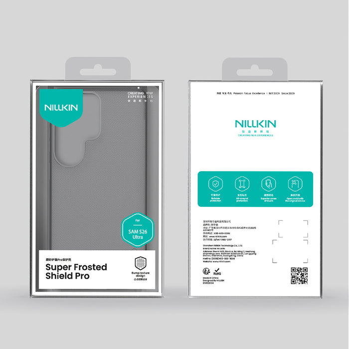 Nillkin Super Frosted Shield Pro Case for Samsung Galaxy S26 - Translucent Black