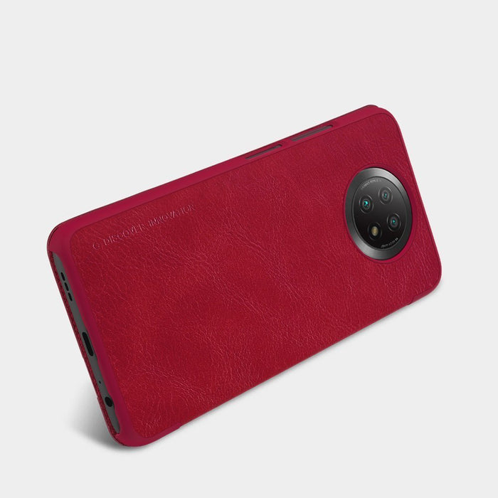 Nillkin Qin leather holster case for Xiaomi Redmi Note 9T 5G brown