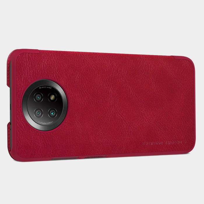 Nillkin Qin leather holster case for Xiaomi Redmi Note 9T 5G brown