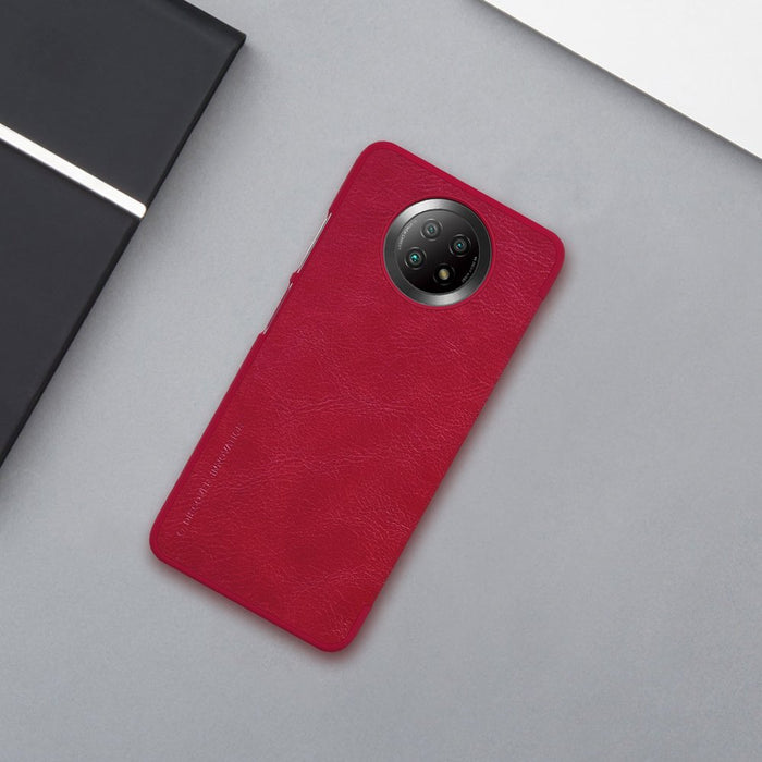 Nillkin Qin leather holster case for Xiaomi Redmi Note 9T 5G brown