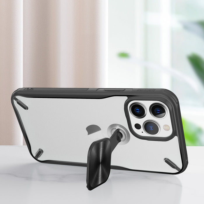 Nillkin Cyclops Case durable case with camera cover and foldable stand for iPhone 13 Pro Max black