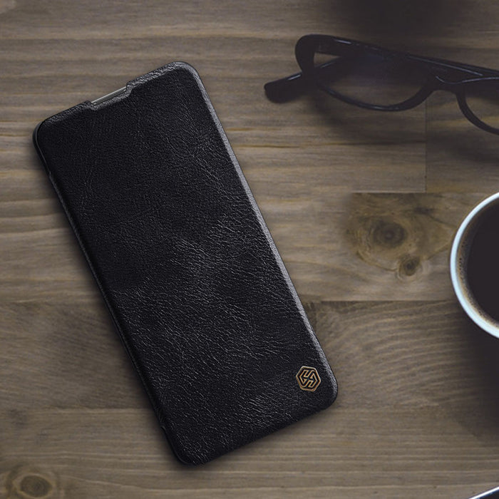 Nillkin Qin Case Case for Xiaomi Redmi Note 11 Pro+ (China) / Redmi Note 11 Pro (China) / Mi11i HyperCharge Camera Protector Holster Cover Flip Case Black