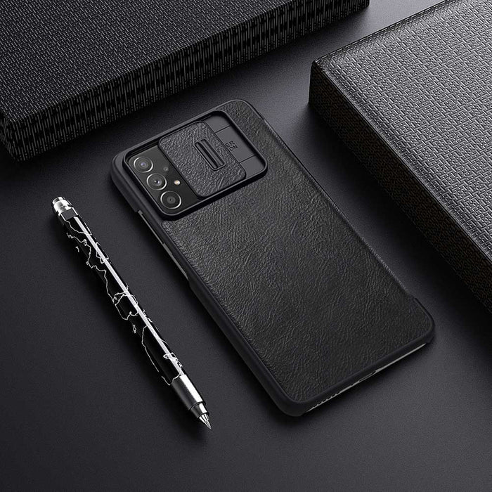 Nillkin Qin leather holster case for Samsung Galaxy A73 black