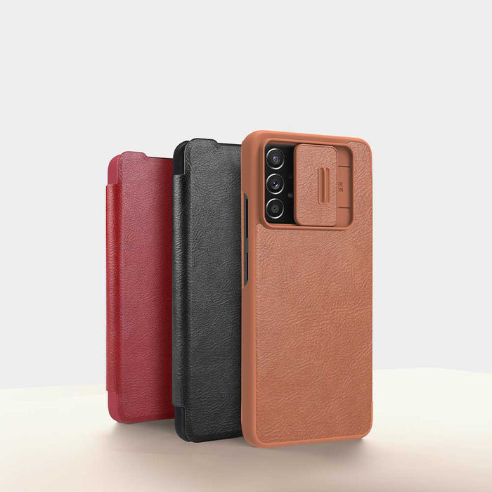 Nillkin Qin leather holster case for Samsung Galaxy A73 black