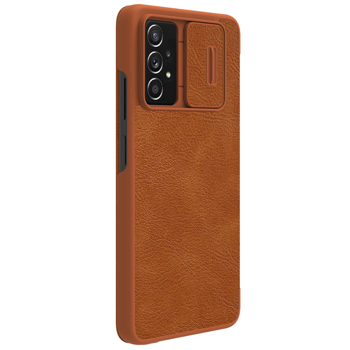 Nillkin Qin leather holster case for Samsung Galaxy A73 brown