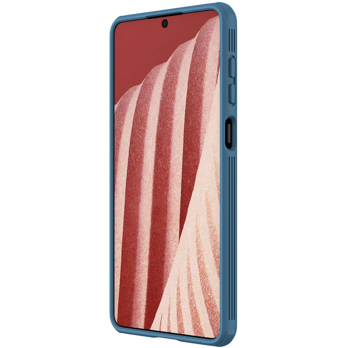 Nillkin CamShield Pro Case Armored Case Cover Camera Protector for Samsung Galaxy A73 Blue