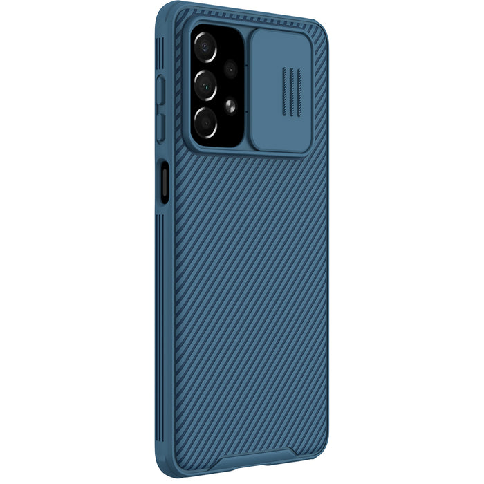 Nillkin CamShield Pro Case Armored Case Cover Camera Protector for Samsung Galaxy A73 Blue
