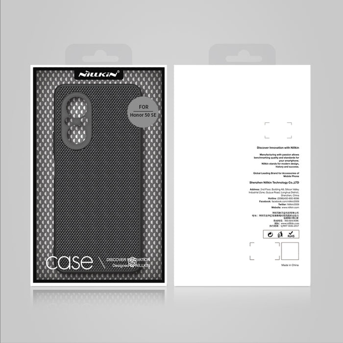 Nillkin Textured Case durable reinforced case with gel frame and nylon back for Honor 50 SE black