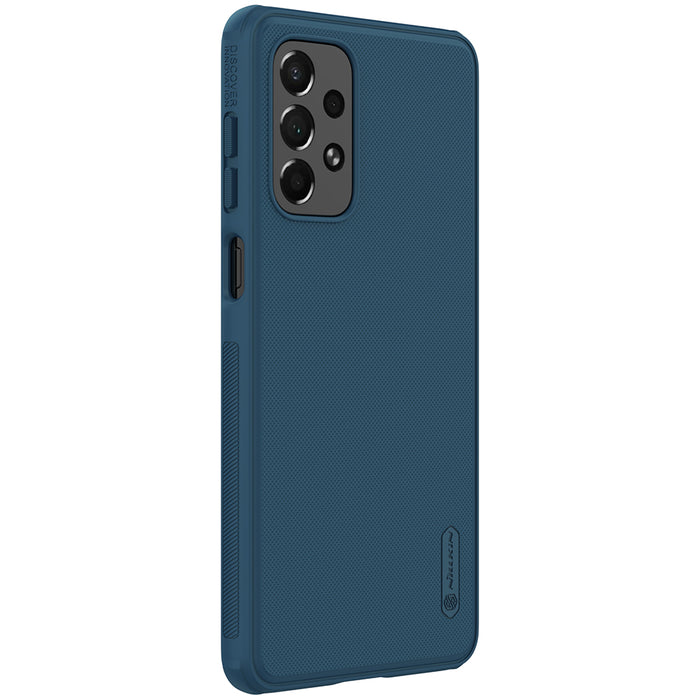 Nillkin Super Frosted Shield Pro durable case cover for Samsung Galaxy A73 blue