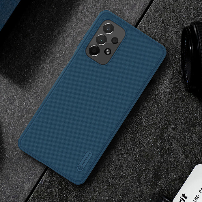 Nillkin Super Frosted Shield Pro durable case cover for Samsung Galaxy A73 blue