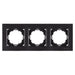 NILSON ALEGRA TRIPLE BLACK MATTE FRAME - Ключове и контакти<<<Електроматериали<<<Praktiker&&&Ключове и