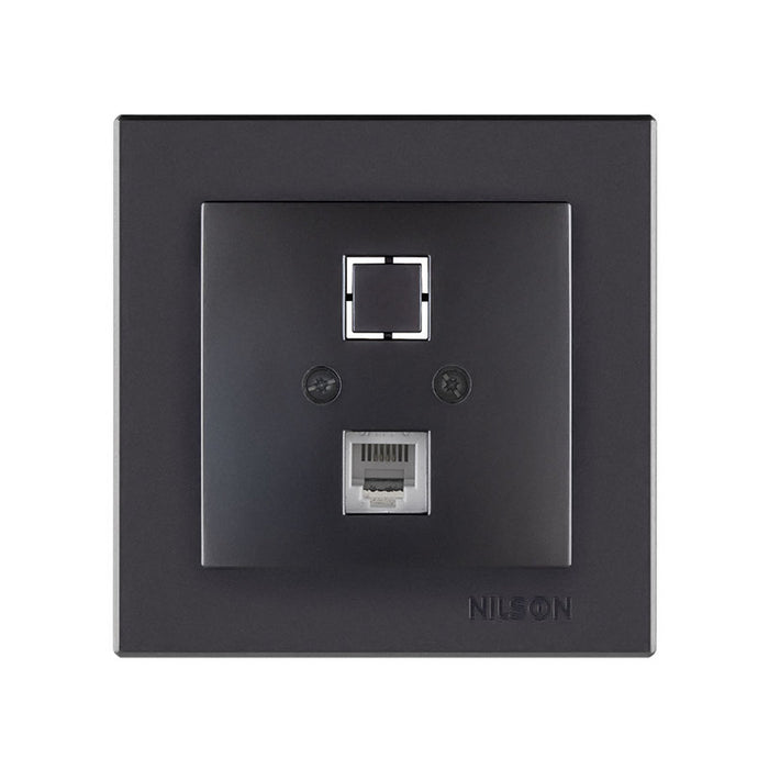 SOCKET RJ45 CAT.5E BLACK NILSON ALEGRA