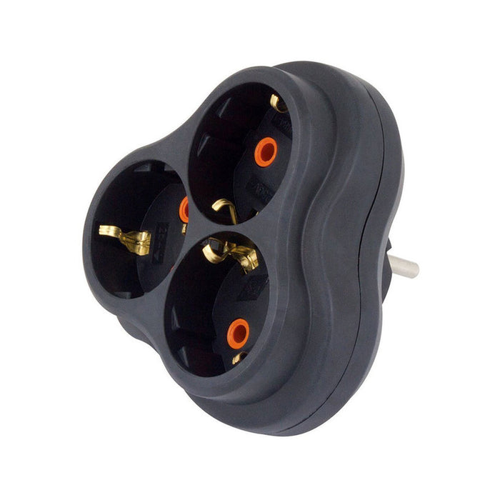 ADAPTER 3 JACKS WITHOUT CABLE BLACK NILSON