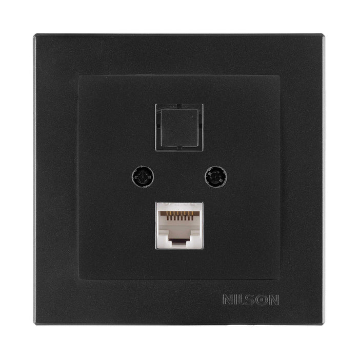 SOCKET RJ45 BLACK MATTE NILSON ALEGRA