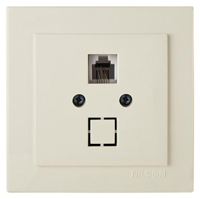 TELEPHONE SOCKET RJ11 CREAM TOURAN
