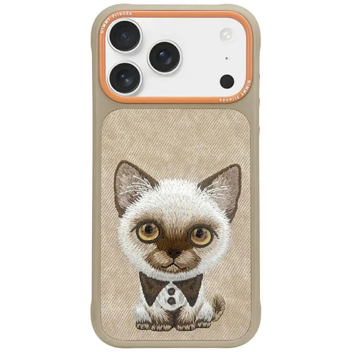 Nimmy Big Eyed Pet 2.0 Cat case for iPhone 17 - beige - Cell phone cases and covers<<<HurtelXML