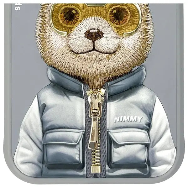 Nimmy Cool&Cute 2.0 Bear Case for iPhone 15 - Gray - Cell phone cases and covers<<<HurtelXML