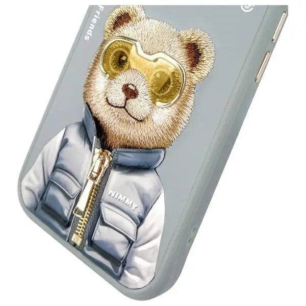 Nimmy Cool&Cute 2.0 Bear Case for iPhone 15 - Gray - Cell phone cases and covers<<<HurtelXML