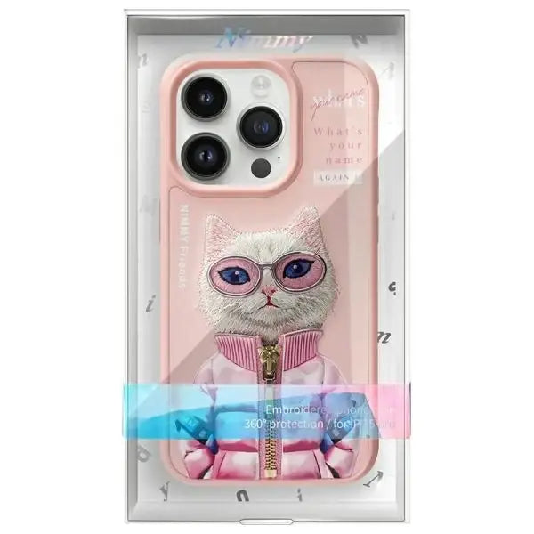 Nimmy Cool&Cute 2.0 Cat Case for iPhone 15 Pro - Pink - Cell phone cases and covers<<<HurtelXML