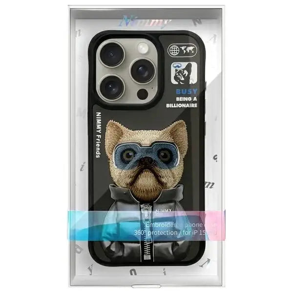 Nimmy Cool&Cute 2.0 Dog Case for iPhone 15 Pro Max - Black - Cell phone cases and covers<<<HurtelXML