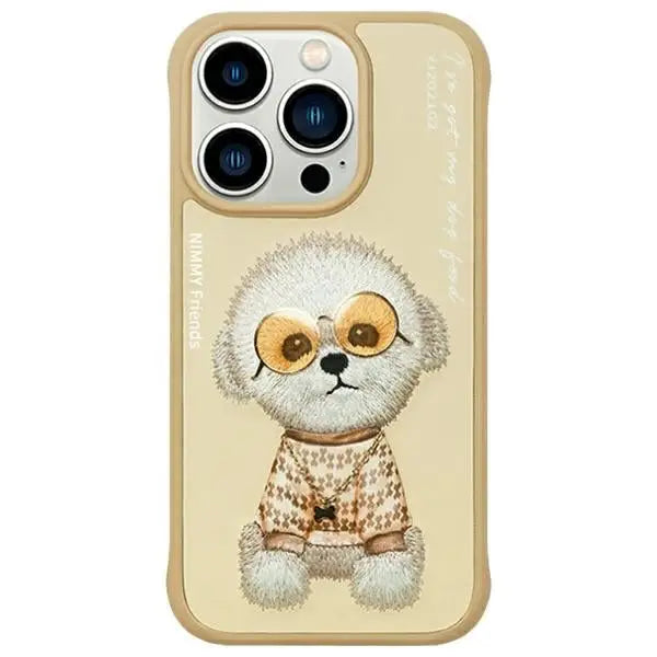 Nimmy Glasses Cool Case for iPhone 15 Pro - Beige - Cell phone cases and covers<<<HurtelXML