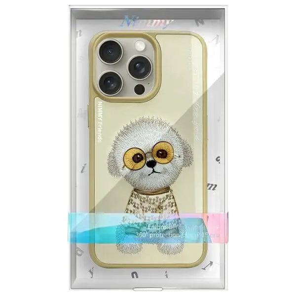 Nimmy Glasses Cool Case for iPhone 15 Pro - Beige - Cell phone cases and covers<<<HurtelXML