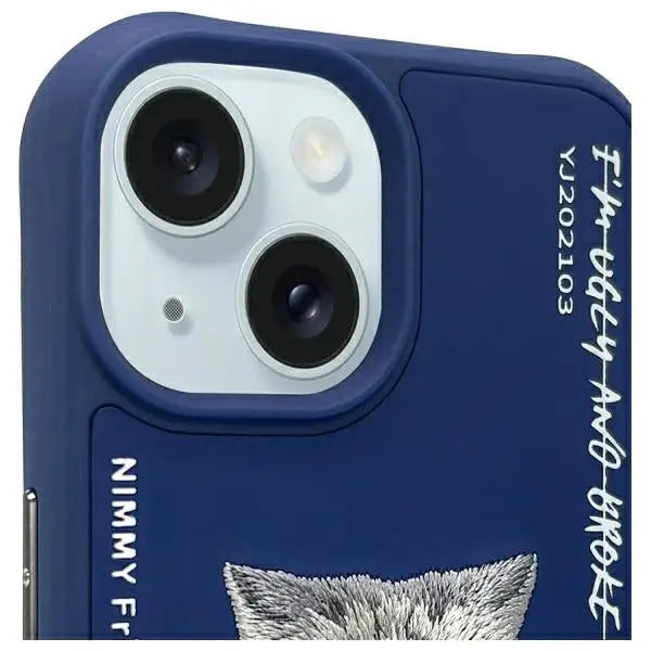 Nimmy Glasses Cool Cat Case for iPhone 15 - Blue - Cell phone cases and covers<<<HurtelXML