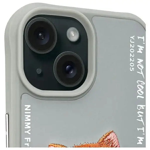 Nimmy Glasses Cool Cat iPhone 15 Case - Gray - Cell phone cases and covers<<<HurtelXML