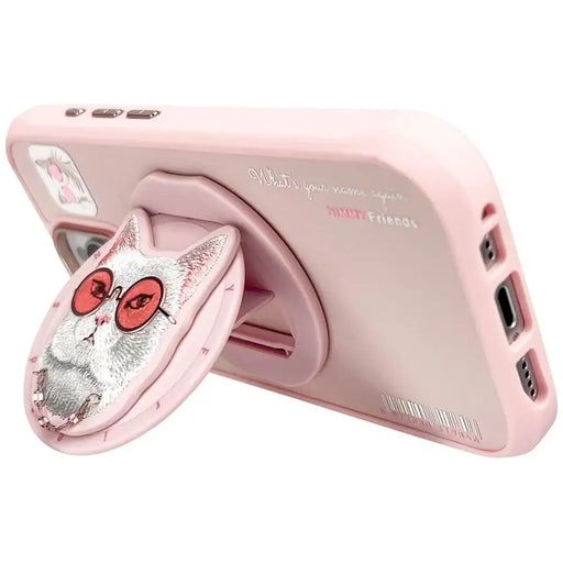 Nimmy Glasses Cool Cat MagSafe Case for iPhone 16 Pro Max - Pink - Cell phone cases and covers<<<HurtelXML
