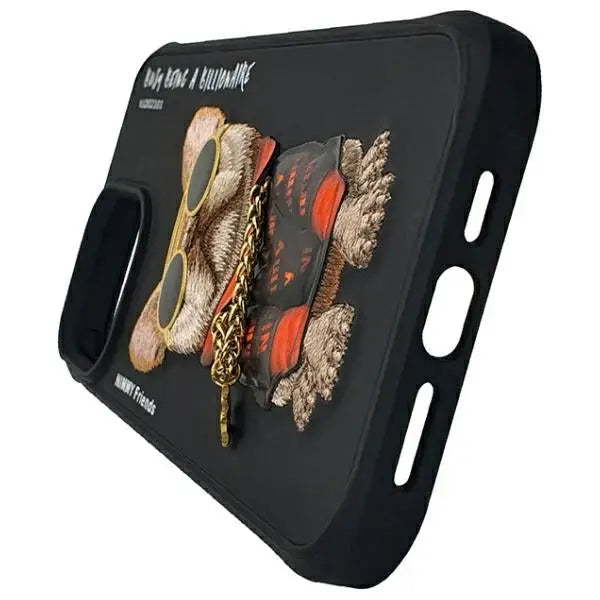 Nimmy Glasses Cool Dog Case for iPhone 15 Pro - Black - Cell phone cases and covers<<<HurtelXML