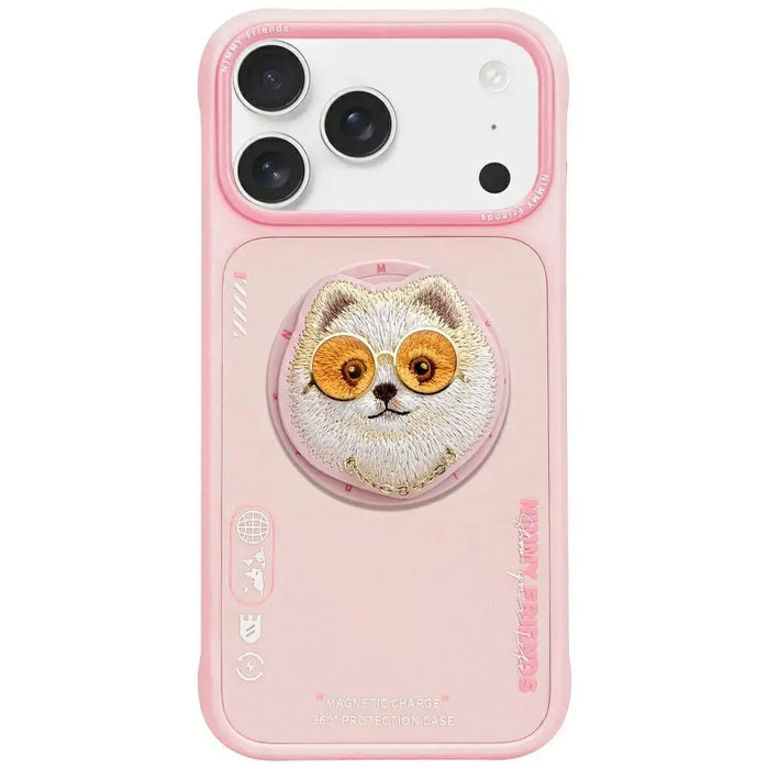 Nimmy Glasses Cool Dog MagSafe Case for iPhone 17 - Pink - Cell phone cases and covers<<<HurtelXML