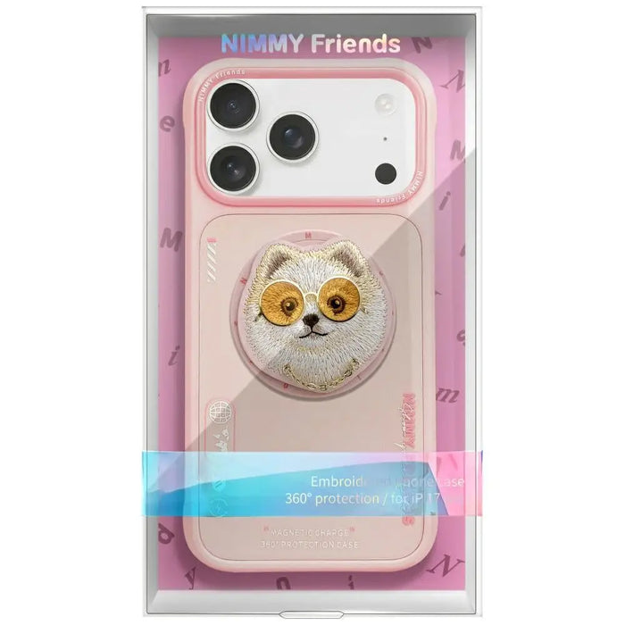 Nimmy Glasses Cool Dog MagSafe Case for iPhone 17 Pro Max - Pink - Cell phone cases and covers<<<HurtelXML