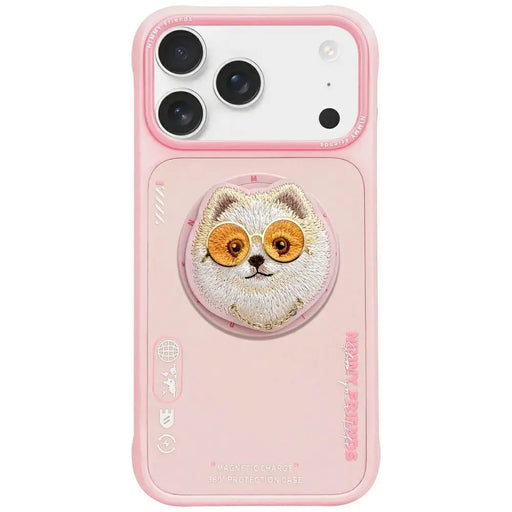 Nimmy Glasses Cool Dog MagSafe Case for iPhone 17 Pro Max - Pink - Cell phone cases and covers<<<HurtelXML