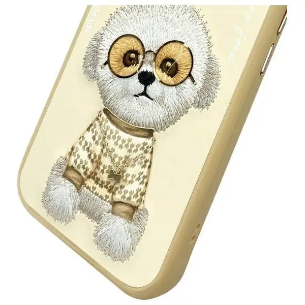Nimmy Glasses Cool iPhone 15 Case - Beige - Cell phone cases and covers<<<HurtelXML