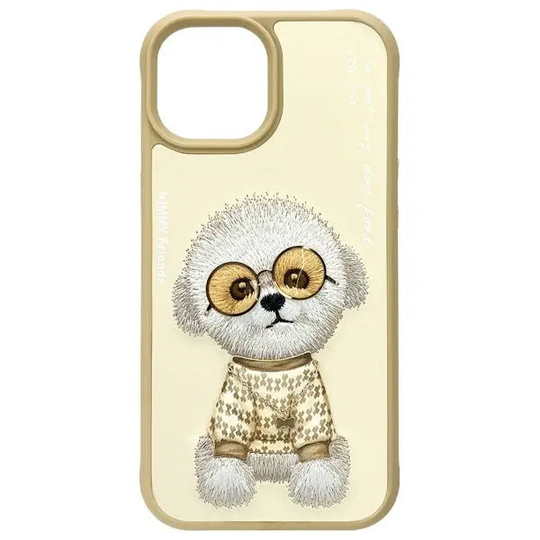 Nimmy Glasses Cool iPhone 15 Case - Beige - Cell phone cases and covers<<<HurtelXML